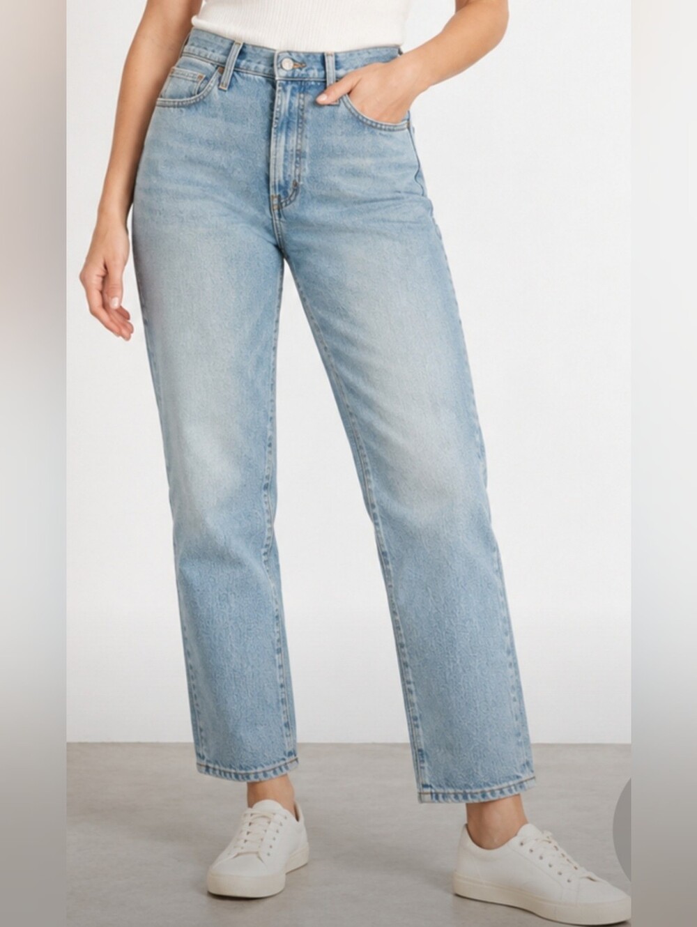 Madewell NWT Curvy Perfect Vintage Jean Women’s 33 Light Wash High Rise Straight